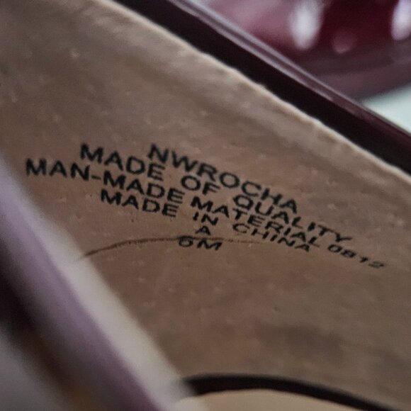 Nine West Rocha Red Patent Leather Heels | Size 6 | NEW - Picture 7 of 7